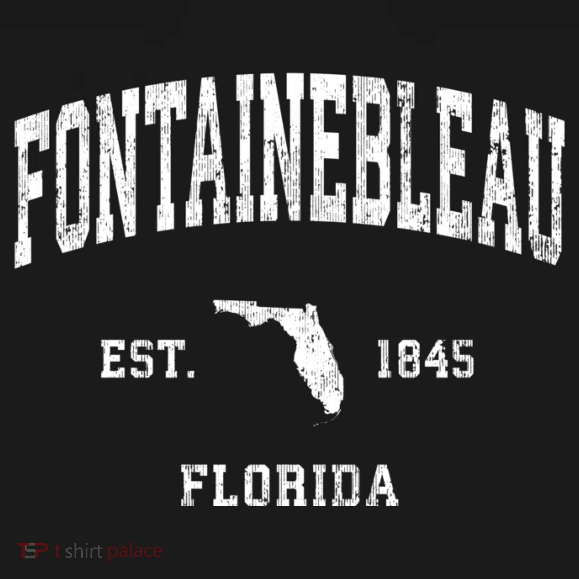 Fontainebleau Florida Fl Vintage Athletic T-Shirt
