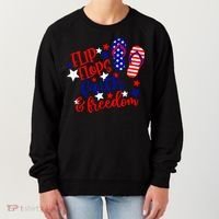 Flip Flops Faith And Freedom Women's Sweatshirt thumb 0