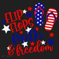 Flip Flops Faith And Freedom Beanie thumb 2