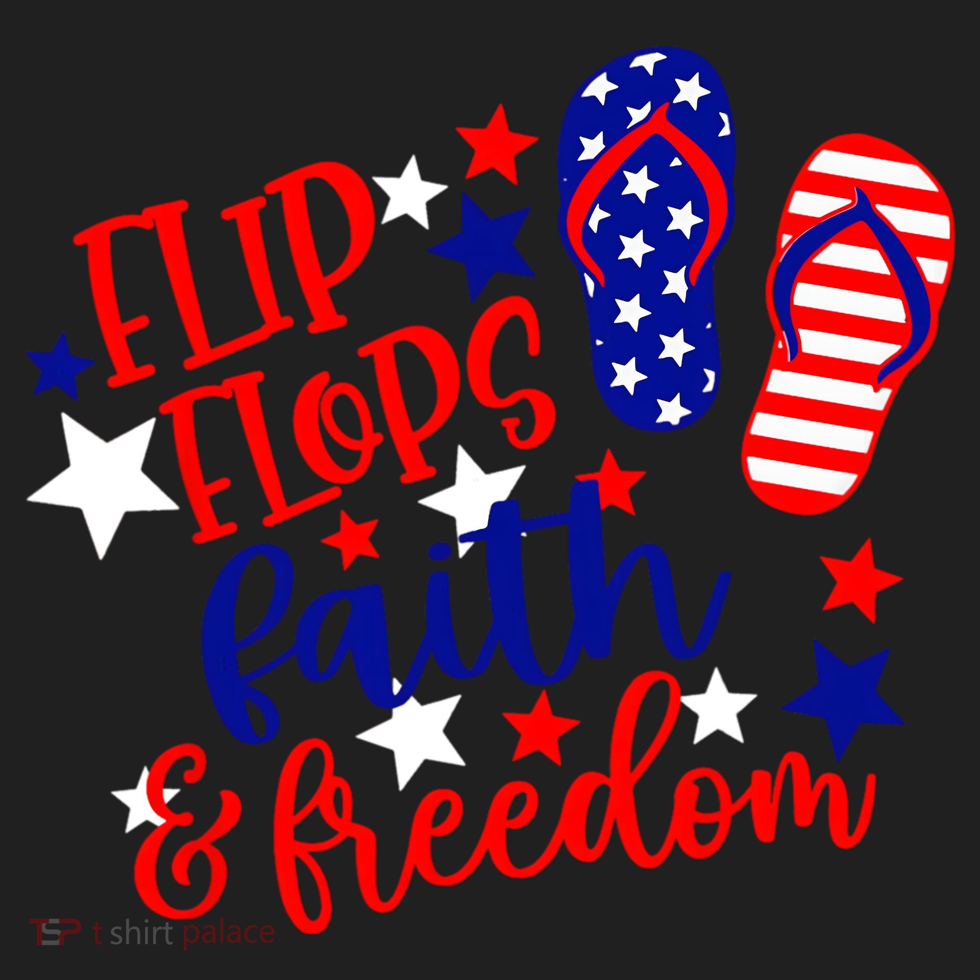 Flip Flops Faith And Freedom Beanie