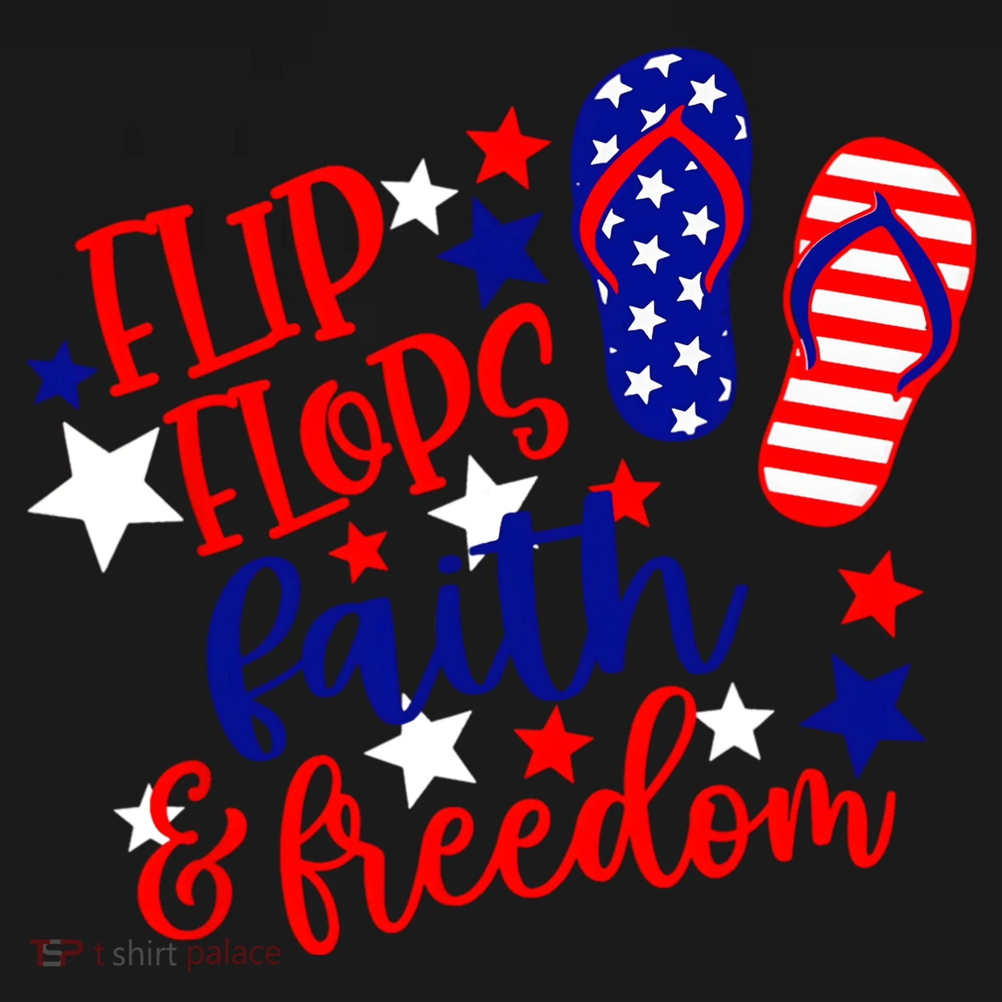 Flip Flops Faith And Freedom Women's Hoodie