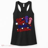 Flip Flops Faith And Freedom Women's Tank Top thumb 0