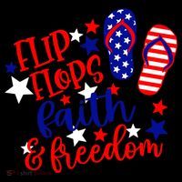 Flip Flops Faith And Freedom Baby Bodysuit thumb 2