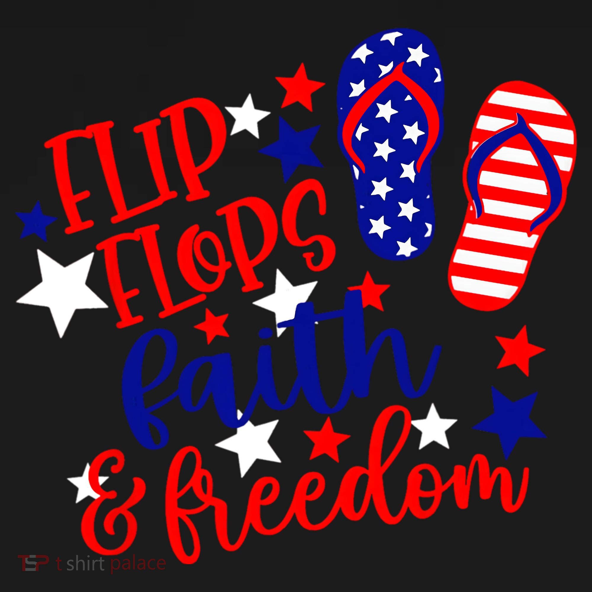 Flip Flops Faith And Freedom Toddler Hoodie