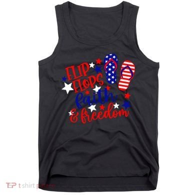 Flip Flops Faith And Freedom Tank Top