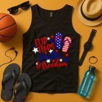 Flip Flops Faith And Freedom Tank Top thumb 4