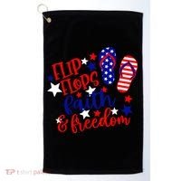 Flip Flops Faith And Freedom Golf Towel thumb 0