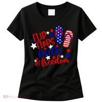 Flip Flops Faith And Freedom Women's T-Shirt thumb 0