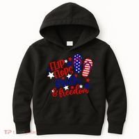 Flip Flops Faith And Freedom Kids Hoodie thumb 0