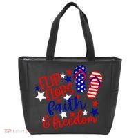 Flip Flops Faith And Freedom Tote Bag thumb 0
