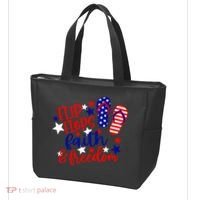 Flip Flops Faith And Freedom Tote Bag thumb 3