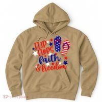 Flip Flops Faith And Freedom Hoodie thumb 0
