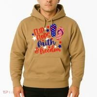 Flip Flops Faith And Freedom Hoodie thumb 2