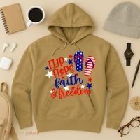 Flip Flops Faith And Freedom Hoodie thumb 3