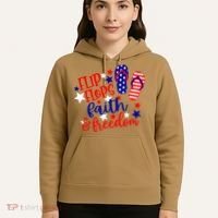 Flip Flops Faith And Freedom Hoodie thumb 5