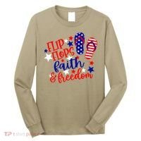 Flip Flops Faith And Freedom Long Sleeve Shirt thumb 0