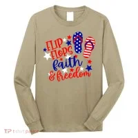 Flip Flops Faith And Freedom Long Sleeve Shirt thumb 0