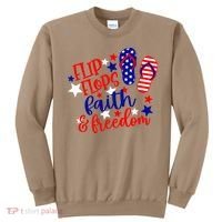 Flip Flops Faith And Freedom Sweatshirt thumb 0