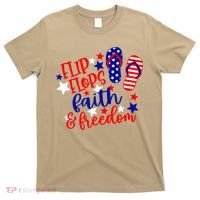 Flip Flops Faith And Freedom T-Shirt thumb 0