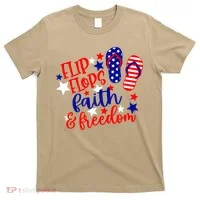 Flip Flops Faith And Freedom T-Shirt thumb 0