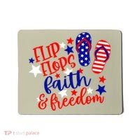 Flip Flops Faith And Freedom Mousepad thumb 0
