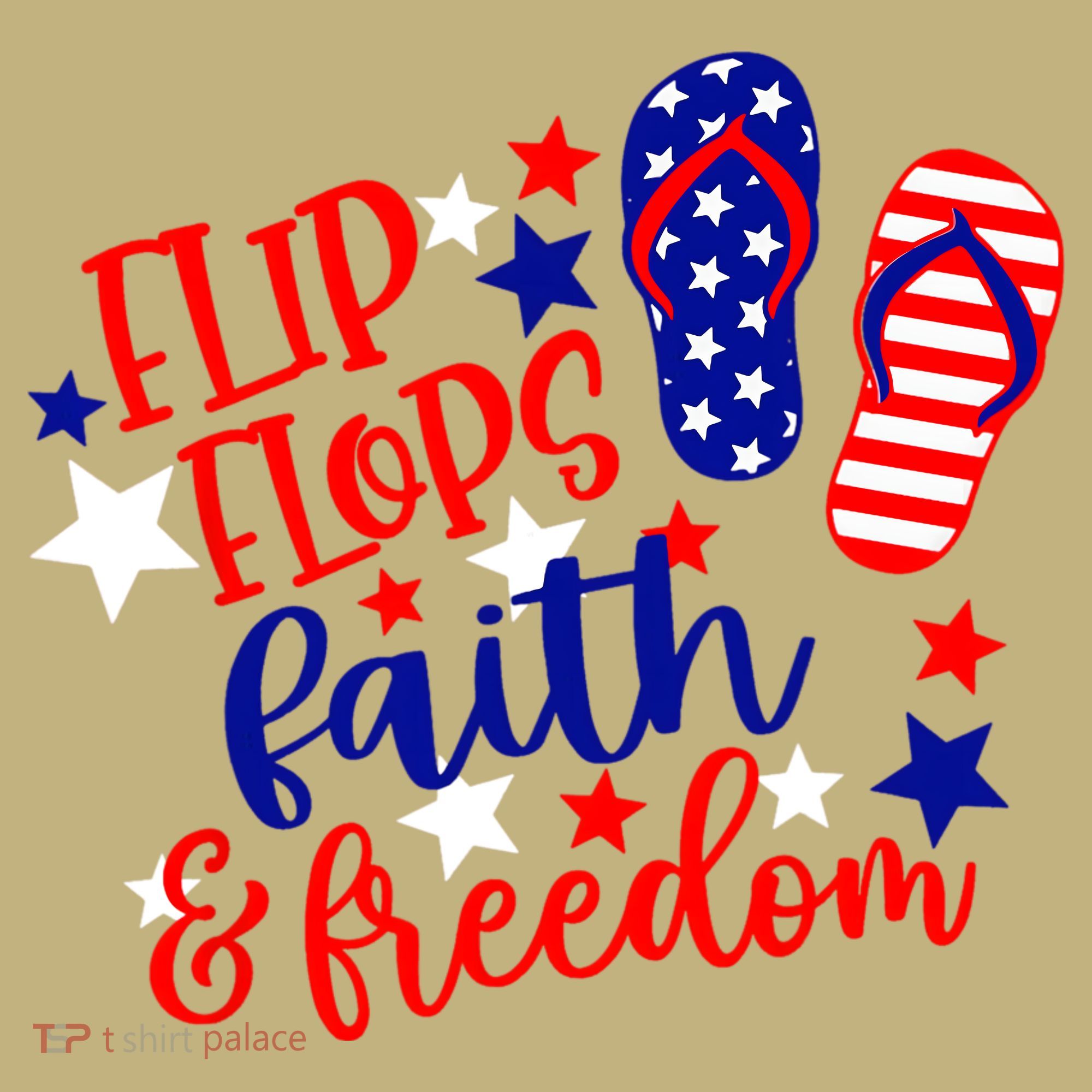 Flip Flops Faith And Freedom Mousepad