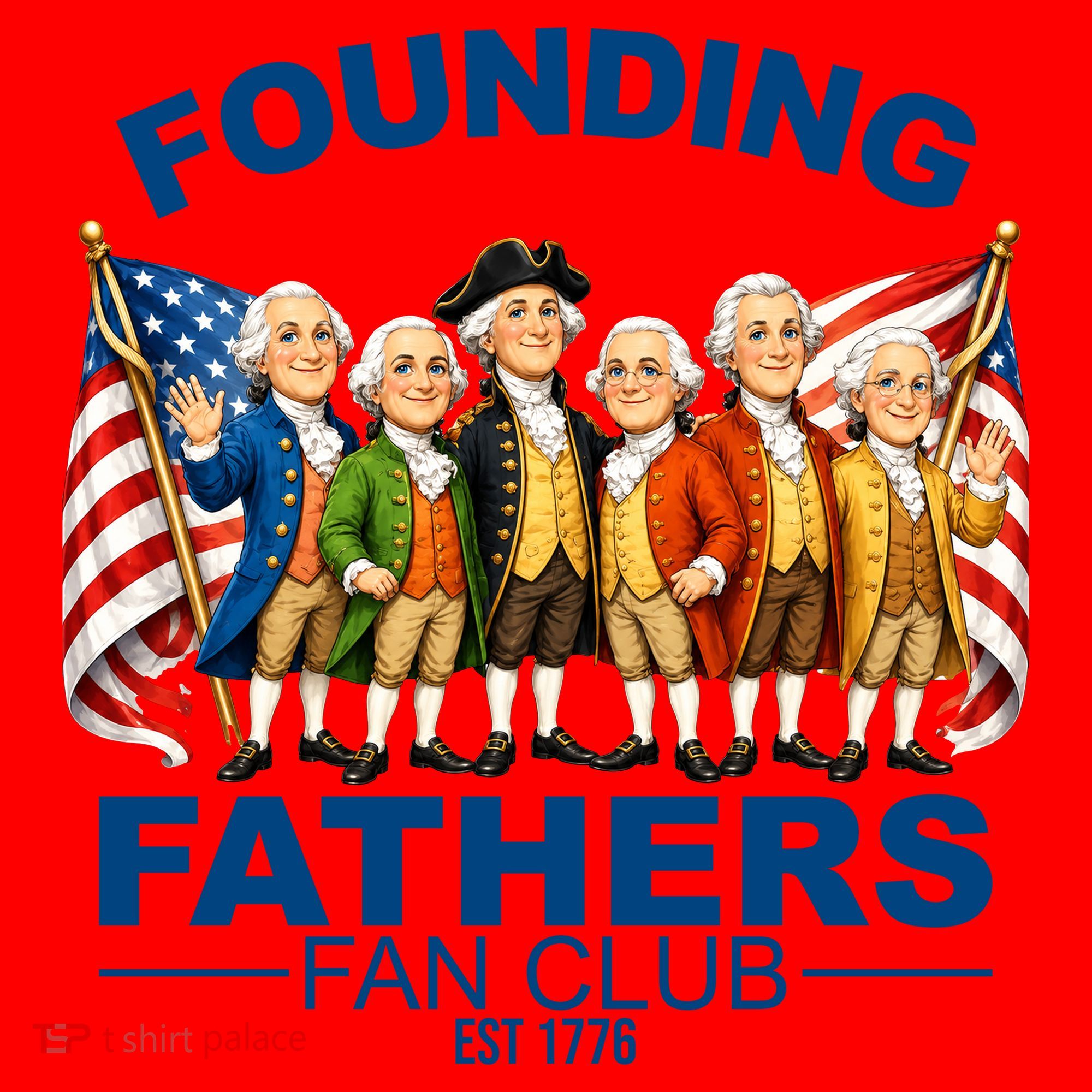 Founding Fathers Fan Club Santa Hat