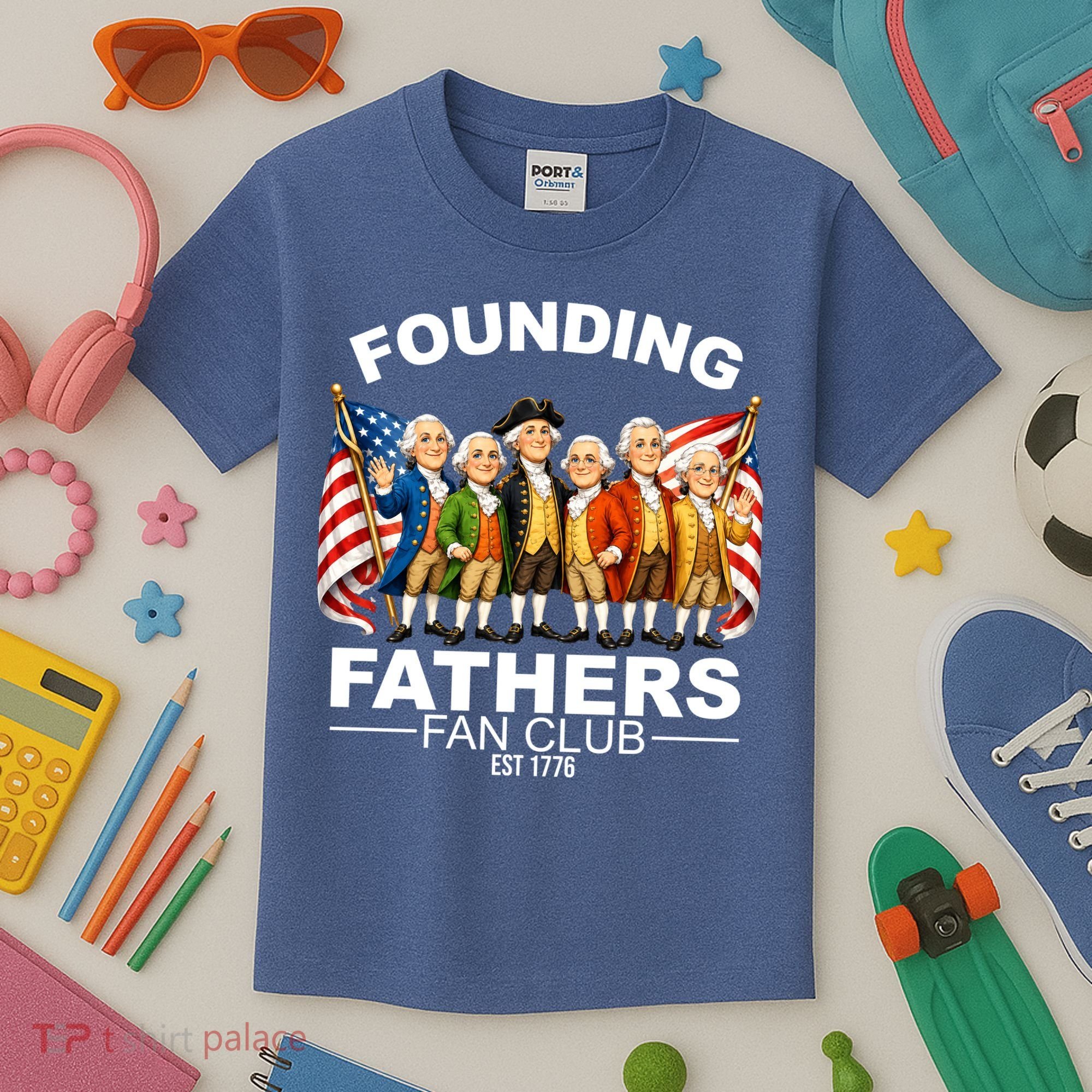 Founding Fathers Fan Club Kids T-Shirt