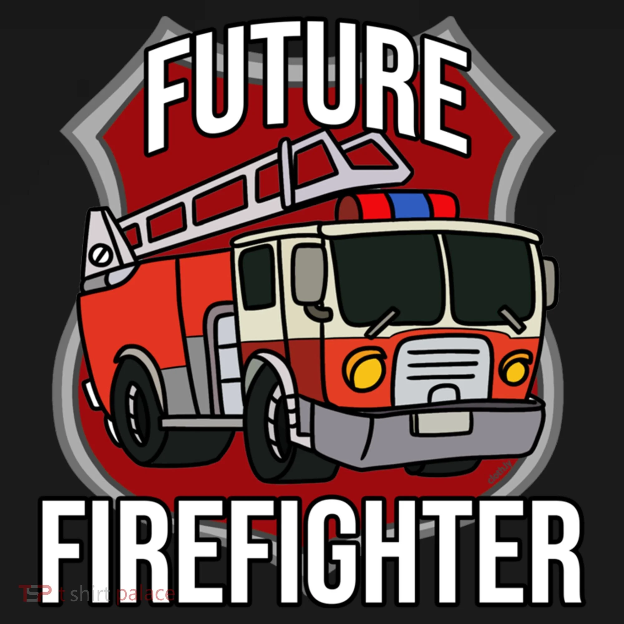 Future Firefighter Fire Fire Truck Car Gift Doggie Tank
