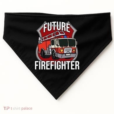Future Firefighter Fire Fire Truck Car Gift USA-Made Doggie Bandana