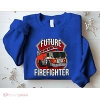 Future Firefighter Fire Fire Truck Car Gift Sweatshirt thumb 2