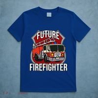 Future Firefighter Fire Fire Truck Car Gift T-Shirt thumb 5