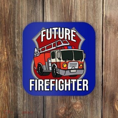 Future Firefighter Fire Fire Truck Car Gift Coaster