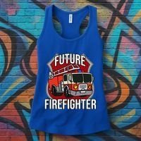 Future Firefighter Fire Fire Truck Car Gift Women's Tank Top thumb 3