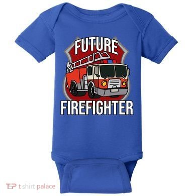 Future Firefighter Fire Fire Truck Car Gift Baby Bodysuit