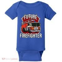 Future Firefighter Fire Fire Truck Car Gift Baby Bodysuit thumb 0
