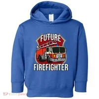 Future Firefighter Fire Fire Truck Car Gift Toddler Hoodie thumb 0