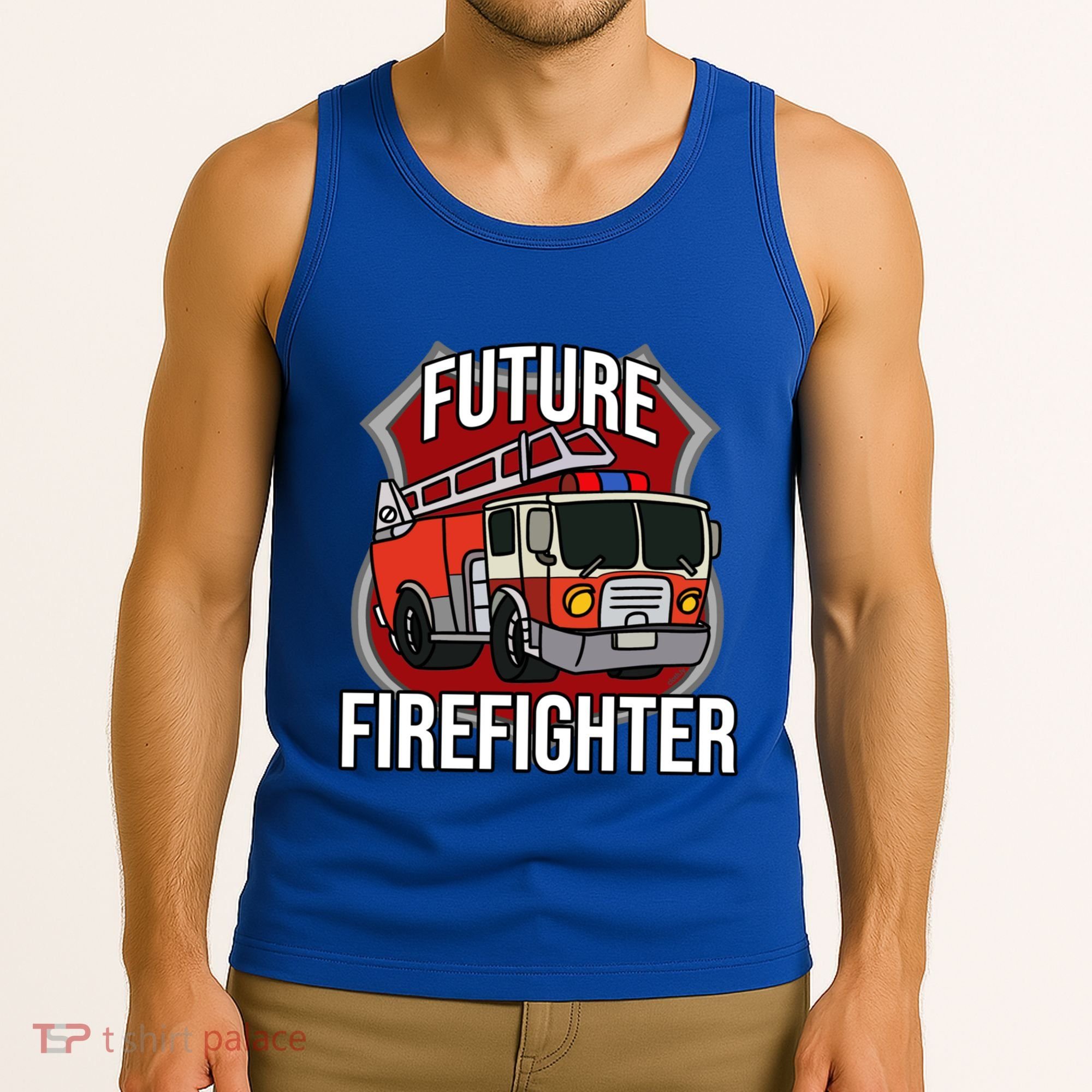 Future Firefighter Fire Fire Truck Car Gift Tank Top