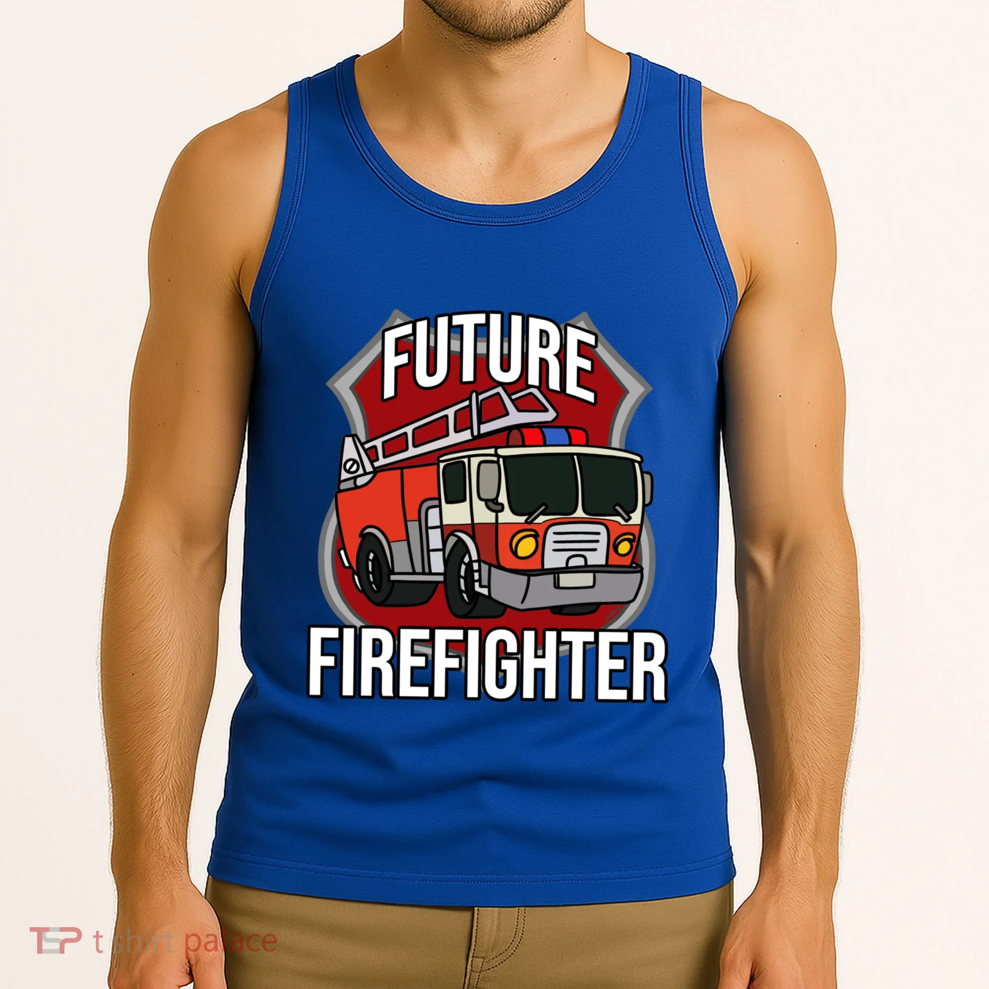 Future Firefighter Fire Fire Truck Car Gift Tank Top
