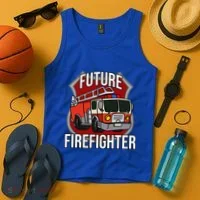 Future Firefighter Fire Fire Truck Car Gift Tank Top thumb 4