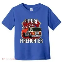 Future Firefighter Fire Fire Truck Car Gift Toddler T-Shirt thumb 0