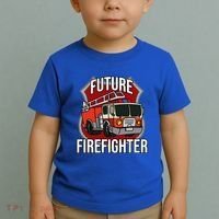Future Firefighter Fire Fire Truck Car Gift Toddler T-Shirt thumb 2