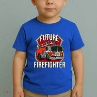 Future Firefighter Fire Fire Truck Car Gift Toddler T-Shirt thumb 2