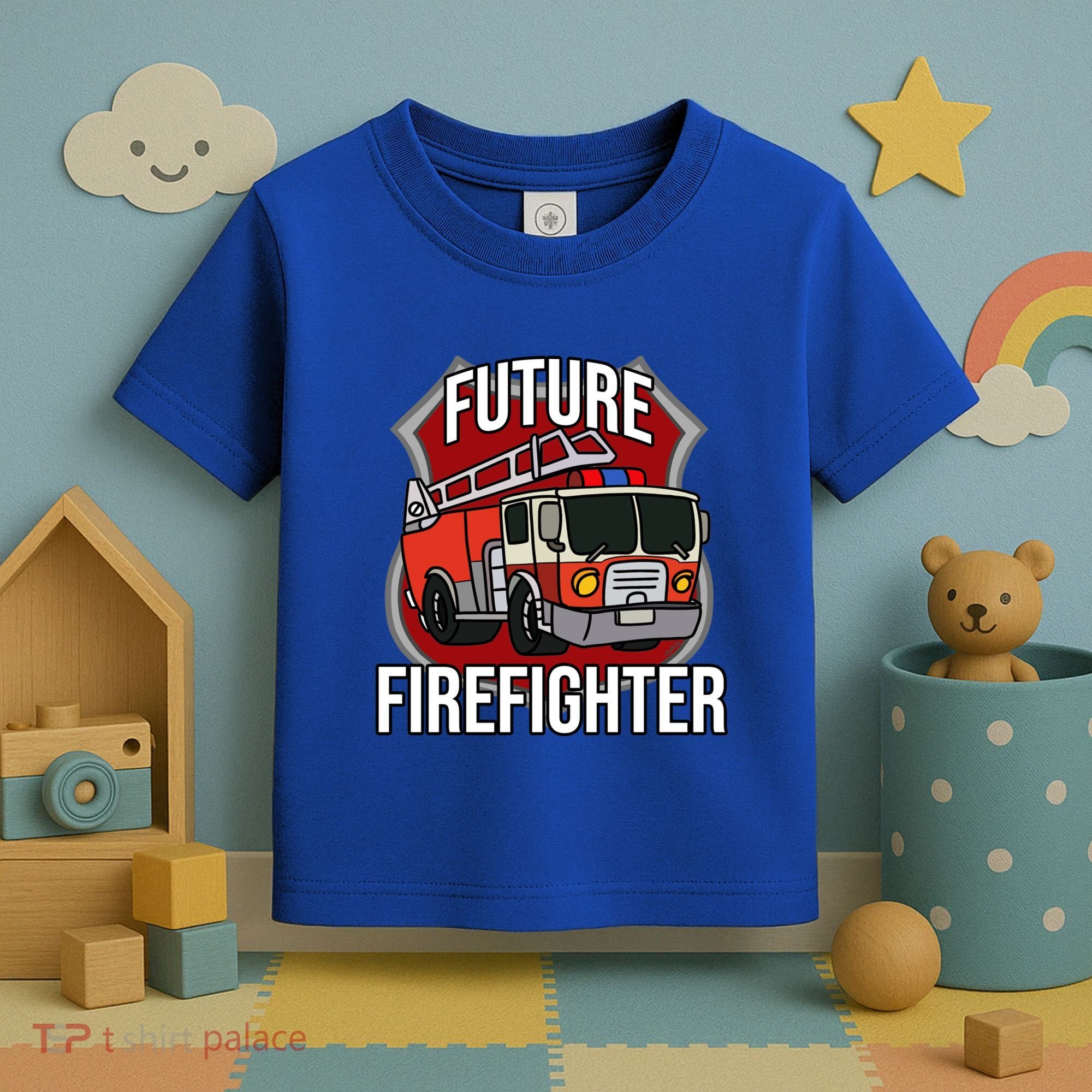 Future Firefighter Fire Fire Truck Car Gift Toddler T-Shirt