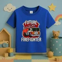 Future Firefighter Fire Fire Truck Car Gift Toddler T-Shirt thumb 3
