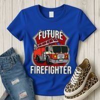 Future Firefighter Fire Fire Truck Car Gift Women's T-Shirt thumb 3