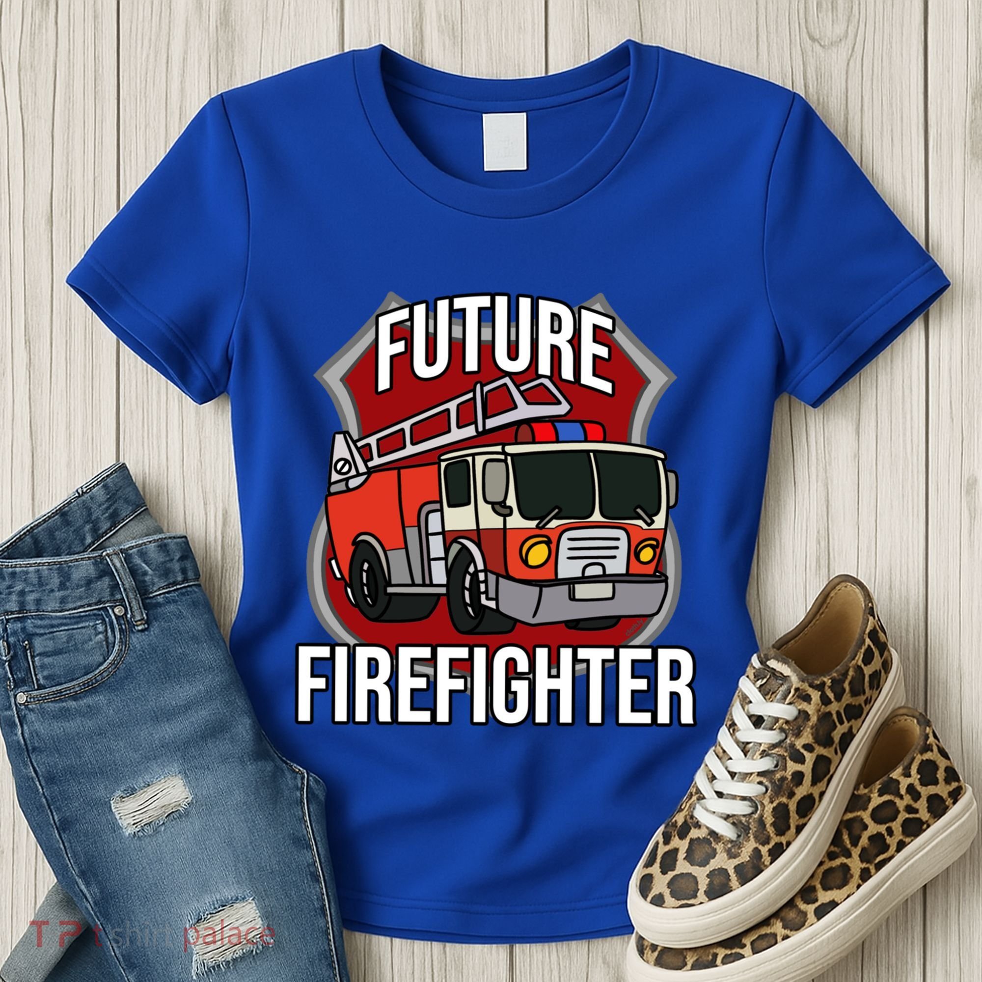 Future Firefighter Fire Fire Truck Car Gift Women's T-Shirt