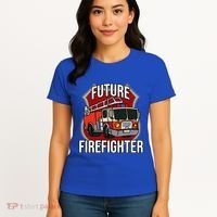 Future Firefighter Fire Fire Truck Car Gift Women's T-Shirt thumb 4