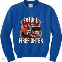Future Firefighter Fire Fire Truck Car Gift Kids Sweatshirt thumb 0