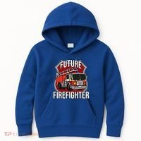 Future Firefighter Fire Fire Truck Car Gift Kids Hoodie thumb 0